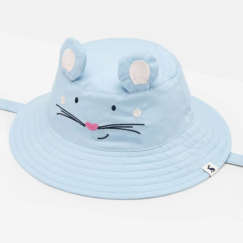 Joules Brit Character Sun Hat - Blue Mouse-1